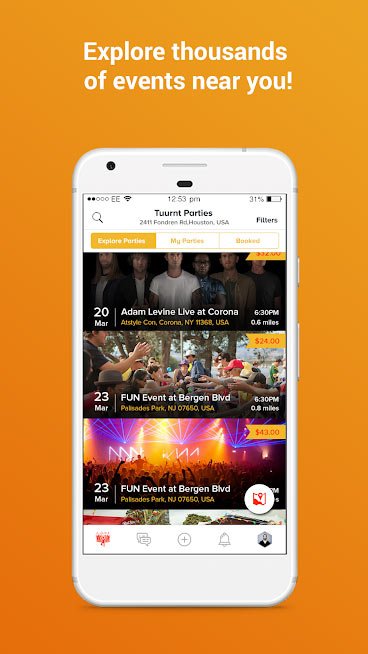 Tuurnt_'s tweet photo. Find all events based on your location with Tuurnt. The app allows users to broadcast experiences with others. Download Today https://t.co/9zdaCgZqoC https://t.co/FE04kx57Ko