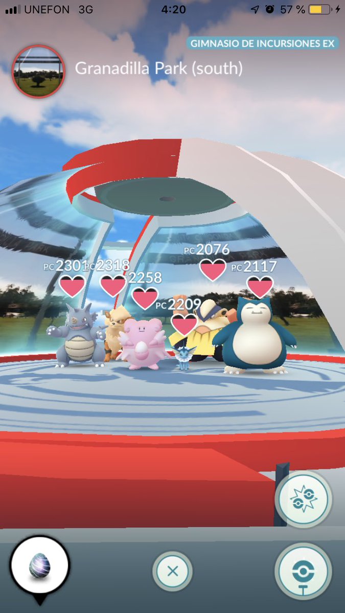 ByALEXXX_'s tweet image. Perth, 🇦🇺 
•Ex Raid Gym•  **Granadilla Park(South) **
 T5: Gelatina
TEAM: VALOR🔥
WEATHER: **BOOSTED🌪**
*HATCH IN 10 MIN
#KingRAIDS
*Enter at gym timer:✨**45:00,37:00**✨

```
-31.839678,115.776780
```
@ced3184  @KExpass @exraidpass @PGRaidLeader @raid_ex