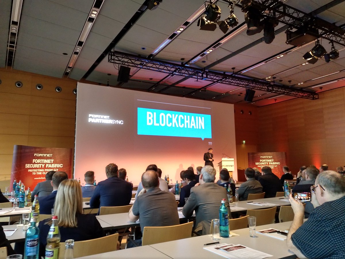 ArndtNissen's tweet photo. Getting some information about #blockchain on #FortinetPartnerSync #Keynote with Joe Martin
#bitcoin #knowhow @Fortinet https://t.co/kGYRKuewn1