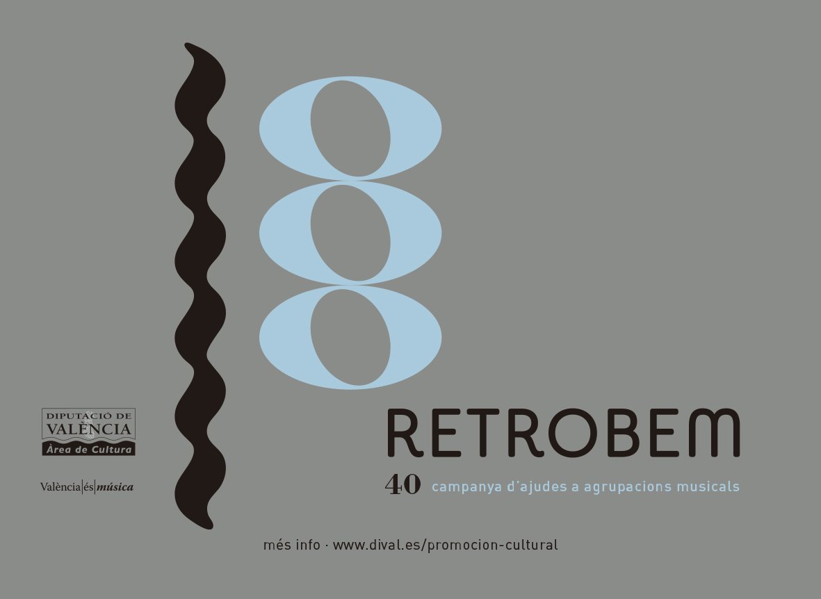 Culturadival's tweet photo. Bon dia.
Hui presentem la nova imatge del #Retrobem així com la gravació en CD 💿del #CertamenDiVal
🎷🎵
Amb @FSMCV i @CESociedadesM
Lloc: Centre #LaBeneficència
Hora: 12:00h https://t.co/fKTl8rflTA