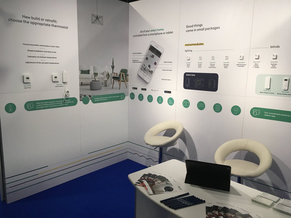 DeltaDore_Uk's tweet photo. PHEX 2018 Day 2! Don’t forget to pay a visit to Stand 69 and discover our multi zone solutions for heating and hot water or why not ask us about our new boiler plus compliant TYBOX. #PHEX #PHEX2018 #PHEXCHELSEA https://t.co/l4RVD4UFGE