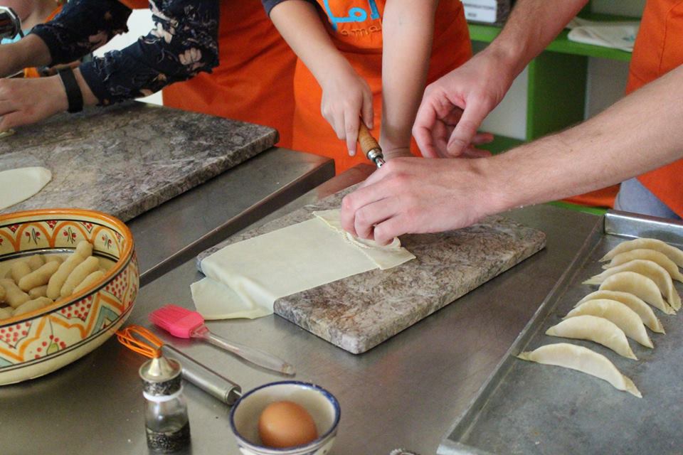 Gazelle Horns are a fancy #traditional #Moroccan #pastry  served during #weddings and special occasions, but visitors can learn how to make them in our #baking classes at Amal Targa.
#nonprofit #cuisine #skill