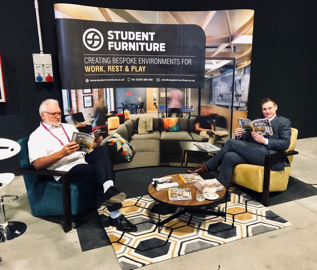 It's here! Main day <a href="/theclassof2020/">The Class of 2020</a> #ClassConf2018 today! Come say hi to our team, take a seat on our stylish furniture and find out about our services 🛋️