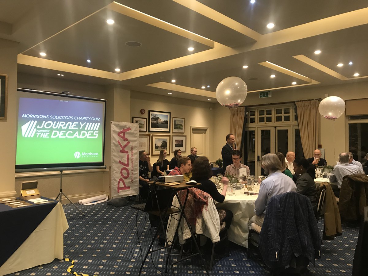 MorrLaw's tweet image. Thank you to everyone that came to our #Wimbledon Charity Quiz last night! It is good to know that the money we raised for @polkatheatre will allow children to experience the wonder that is theatre. They were also our winners of the night with @WSMPartners coming a close 2nd!
