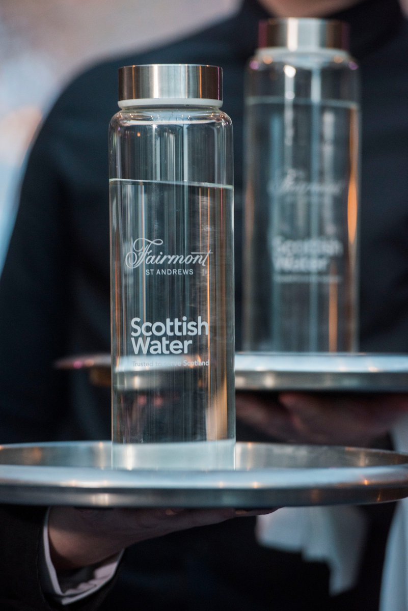 .<a href="/FairmontStA/">Fairmont St Andrews</a> has replaced disposable water bottles in 212 guest rooms with specially designed refillable glass bottles saving around 55,000 plastic bottles per year &amp; will be topping them up with tap water.