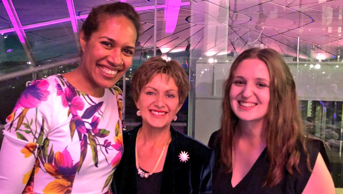 BronFredericks's tweet photo. It was a pleasure spending time with ANU students Malan &amp; Makayla at the International Indigenous Research Conference Dinner tonight at the Auckland War Memorial Museum. #IIRC18 https://t.co/b1G9BdKaMq