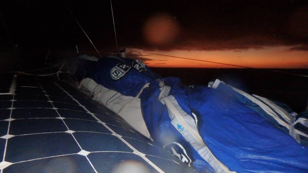 OceansLab_'s tweet photo. Attrition update >> To date the race has resulted in 32 official race retirements including two capsizes and several dismasts. In the Class40 category there have been 12 official retirements and countless pit-stops to land #RDR2018 https://t.co/zhp0BX0pQU