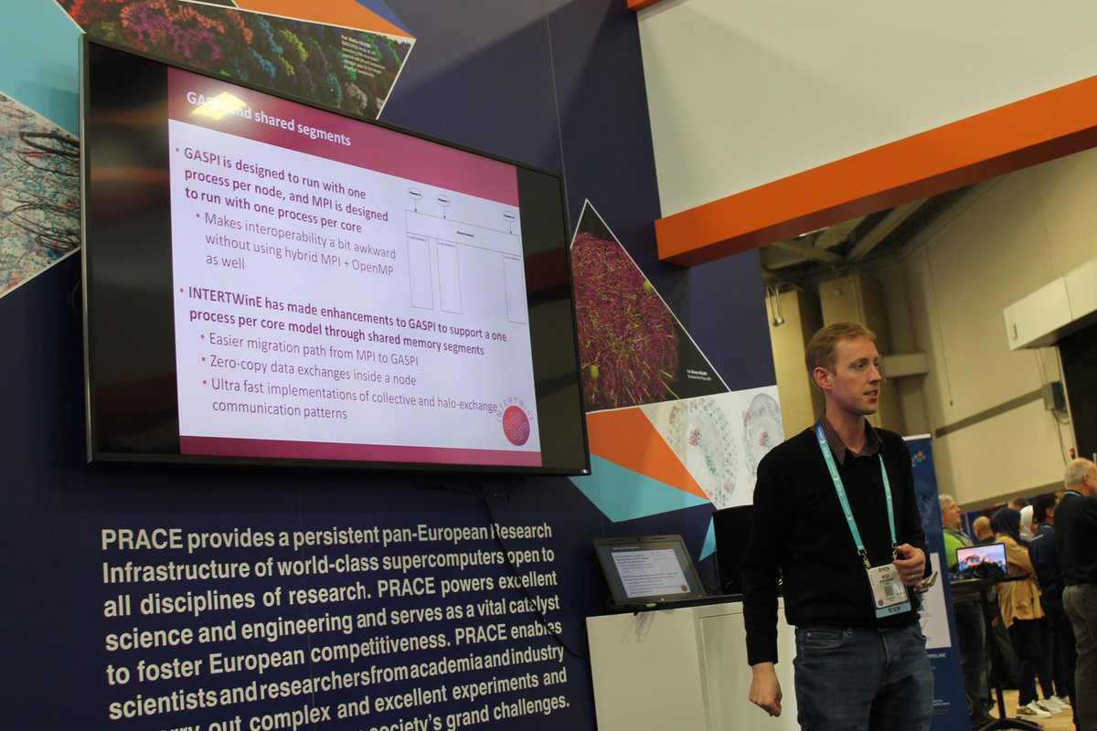 intertwine_eu's tweet photo. Among the project highlights, Nick presented the INTERTWinE Resource Manager and our work on #GASPI and shared segments. https://t.co/jzUStKbU8V
