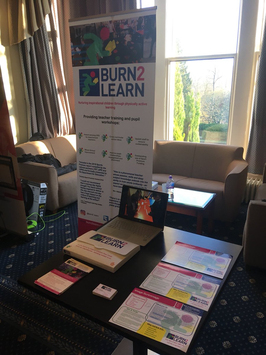 burn2_learn's tweet photo. All set to go hear at @Active_Bradford #PE conference with @craigdavidheap. We’re the only workshop that is full for both sessions👍#burn2learn #activeschools #teacher #physicalactivity https://t.co/GhsC3WbyUg