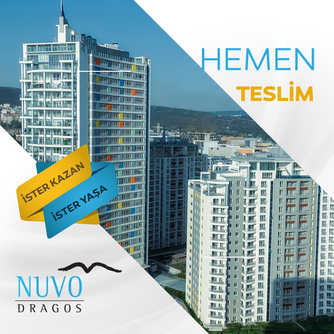 nuvo_dragos's tweet photo. Sahip olmak istediğiniz evi size maketten değil, evin içinde gezdirerek tanıtıyor. Siz de vakit kaybetmeden hemen yaşamak isteyeceğiniz evi gelin görün!   Ayrıntılı bilgi için: 0216 370 89 89

#NuvoDragos #HemenTeslim #HemenTapu #KolayUlaşım #HayalindekiEv #YakındaDeğil��imdi https://t.co/gguMNdzUIy