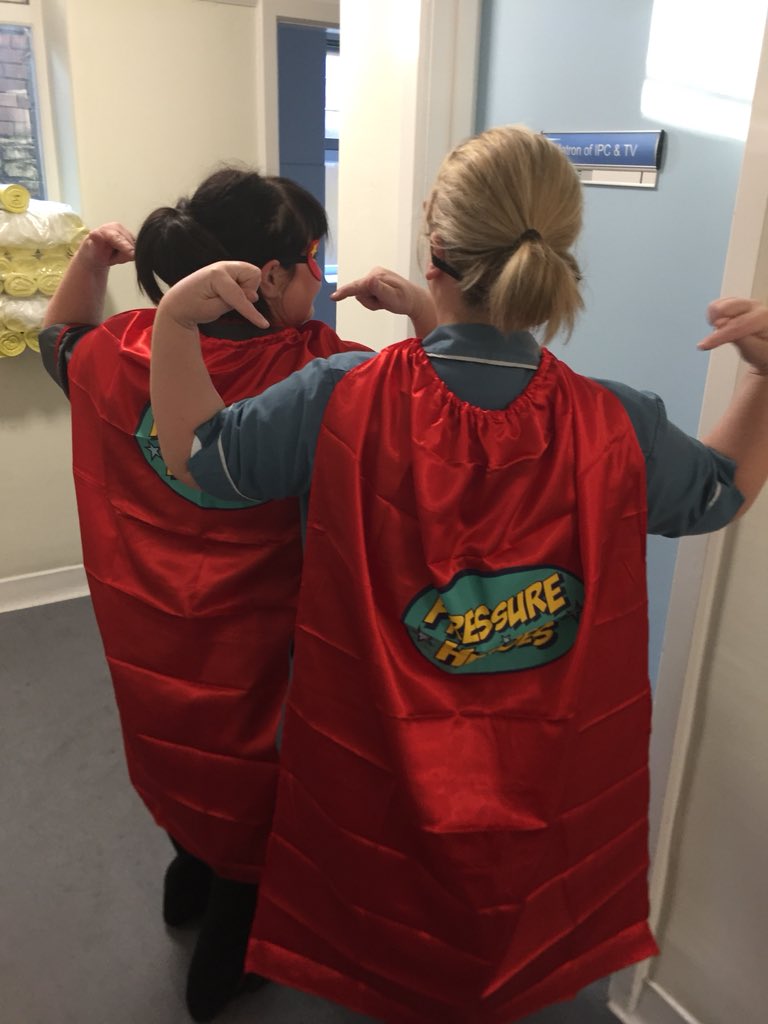 EBaron92's tweet photo. Clare Loco our tissue viability nurse and Wendy Bateson infection prevention our pressure hero’s for today! #stopthepressure @pressure_heroes @UHMBT https://t.co/TA5dmCZHYe