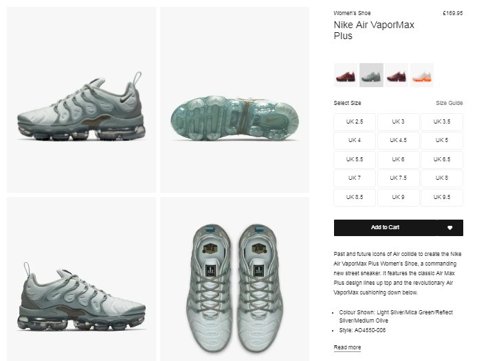 vapormax plus mica green