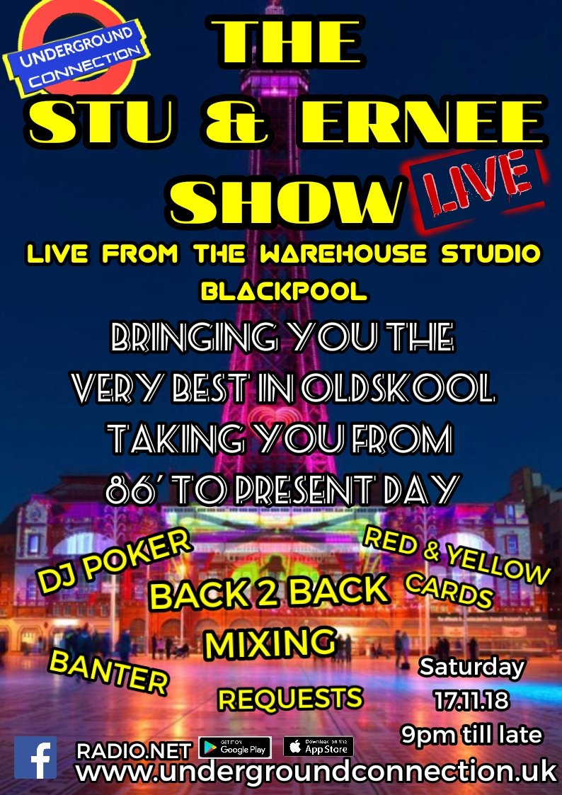 UndergroundCon4's tweet photo. Make sure you tune in this coming Saturday guys for what will be an epic show live from 9pm through till late.. https://t.co/23EU0TZof1