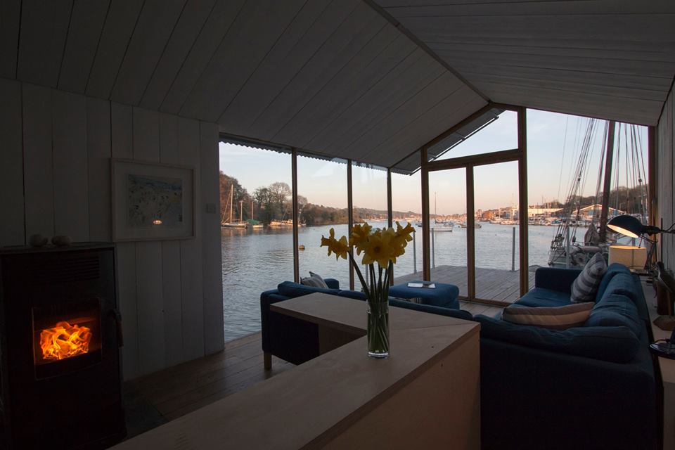 Cold out? Cosy in. Fancy staying? floathouse.co.uk #canopyandstars