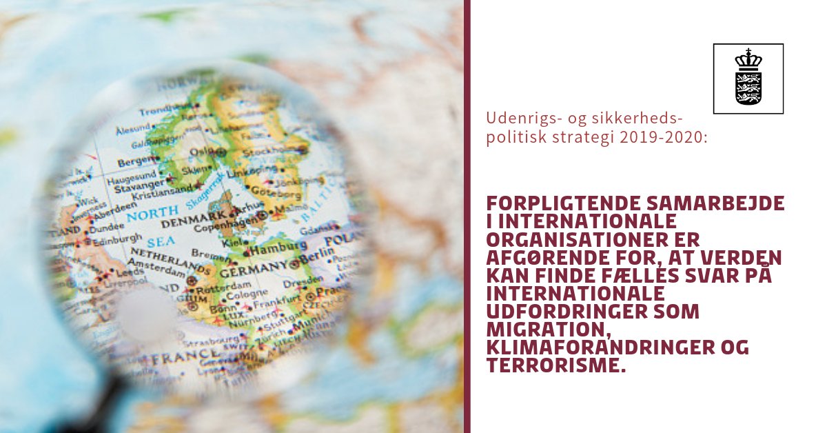 DanishMFA's tweet photo. Ny udenrigs- og sikkerhedspolitisk strategi skal sikre ๐ฉ๐ฐ sikkerhed, velstand og vรฆrdier. Lรฆs strategien her ๐ https://t.co/AWInfee18B #dkpol #dkforsvar #dkaid #dkiverden https://t.co/rTjmjFMtPw
