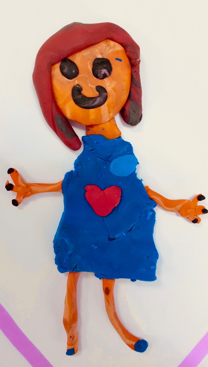KellysPYPClass's tweet photo. Pretty happy with this portrait a student created of me....it's all about the details @KarynKarynsi even down to the colour of nail polish. It's the little things 🙂 #notbiased #kidscreating #mademesmile https://t.co/b3NRzfFSej
