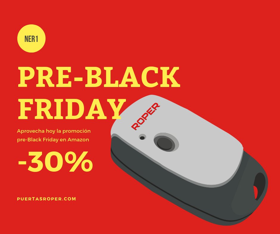PuertasRoper's tweet photo. Aprovecha este gran descuento y hazte con un mando NER con un precio increíble en la semana Pre-BlackFriday.

Comprar ➡️➡️https://t.co/w9PW3LOHCg✅

No dejes pasar esta oportunidad 😲
Corre, antes de que se agoten!!!! https://t.co/AqSUrIbmc7