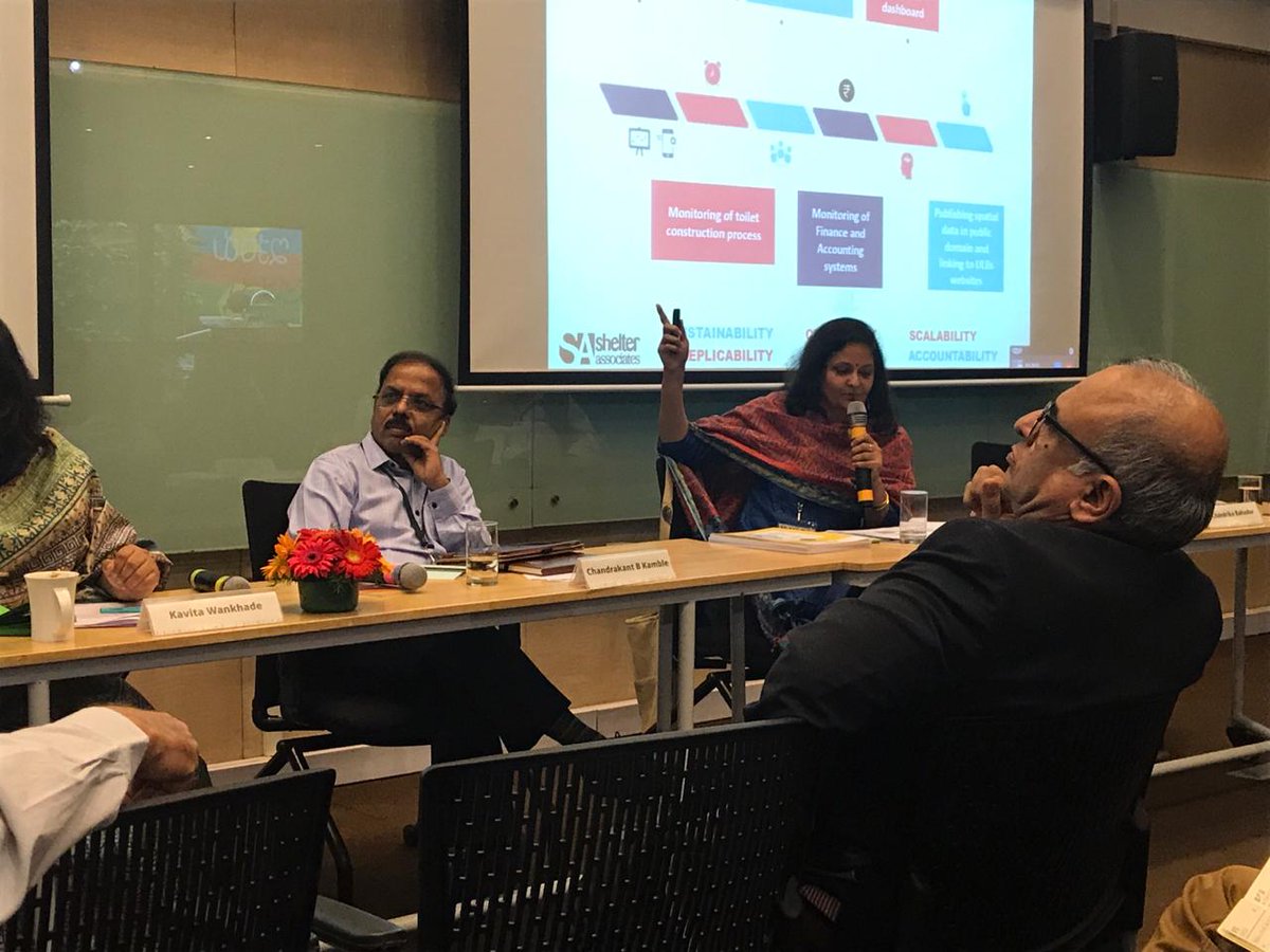 ShelterAssts's tweet photo. @pratimajoshi10 at the #UPD2018-Panel Discussion on Monitoring, Learning & Evaluation @iihsin https://t.co/jW1hKV4xon