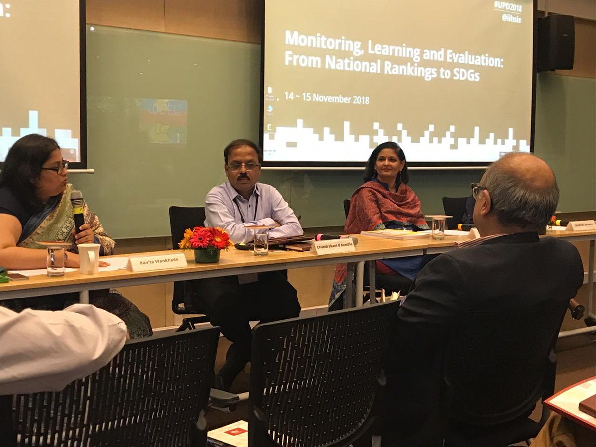 ShelterAssts's tweet photo. @pratimajoshi10 at the #UPD2018-Panel Discussion on Monitoring, Learning & Evaluation @iihsin https://t.co/jW1hKV4xon