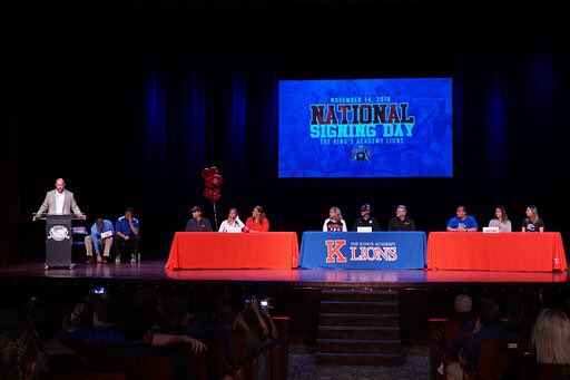 TKALions's tweet photo. #NationalSigningDay was awesome for our Lions! Congrats to Jake Gerardi @Crusader_Sports , Julianna Sanlucas @BlueHoseSports , &amp; Molly Erneston @OhioStateWLAX https://t.co/QpTWuOwkAS