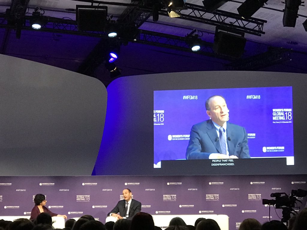 Kenneth Jacobs of <a href="/Lazard/">Lazard</a> tackles two issues: the uneven allocation of benefits from free trade (pro capitalist, not so much labour) and the lack of tough discussion about immigration to handle labour mismatches throughout the world. <a href="/Womens_Forum/">Women's Forum</a> #WFGM18