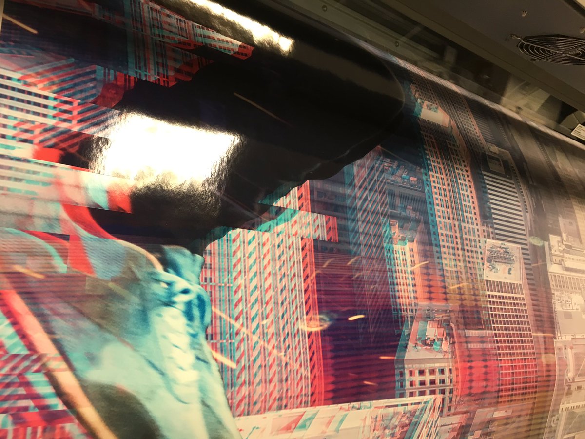 EliteSigns's tweet photo. #Sneakpeek of the first couple of drops of a 4metre wide x 2.3m high #wallbranding #print in #production on the @rolanddguk #Soljet. This is going to look #epic!! Keep an eye out for the #timelapse project footage coming soon. @Metamarkuk @printMAXuk. #designed by @NewRealmWorld https://t.co/G7rcIpLHAK