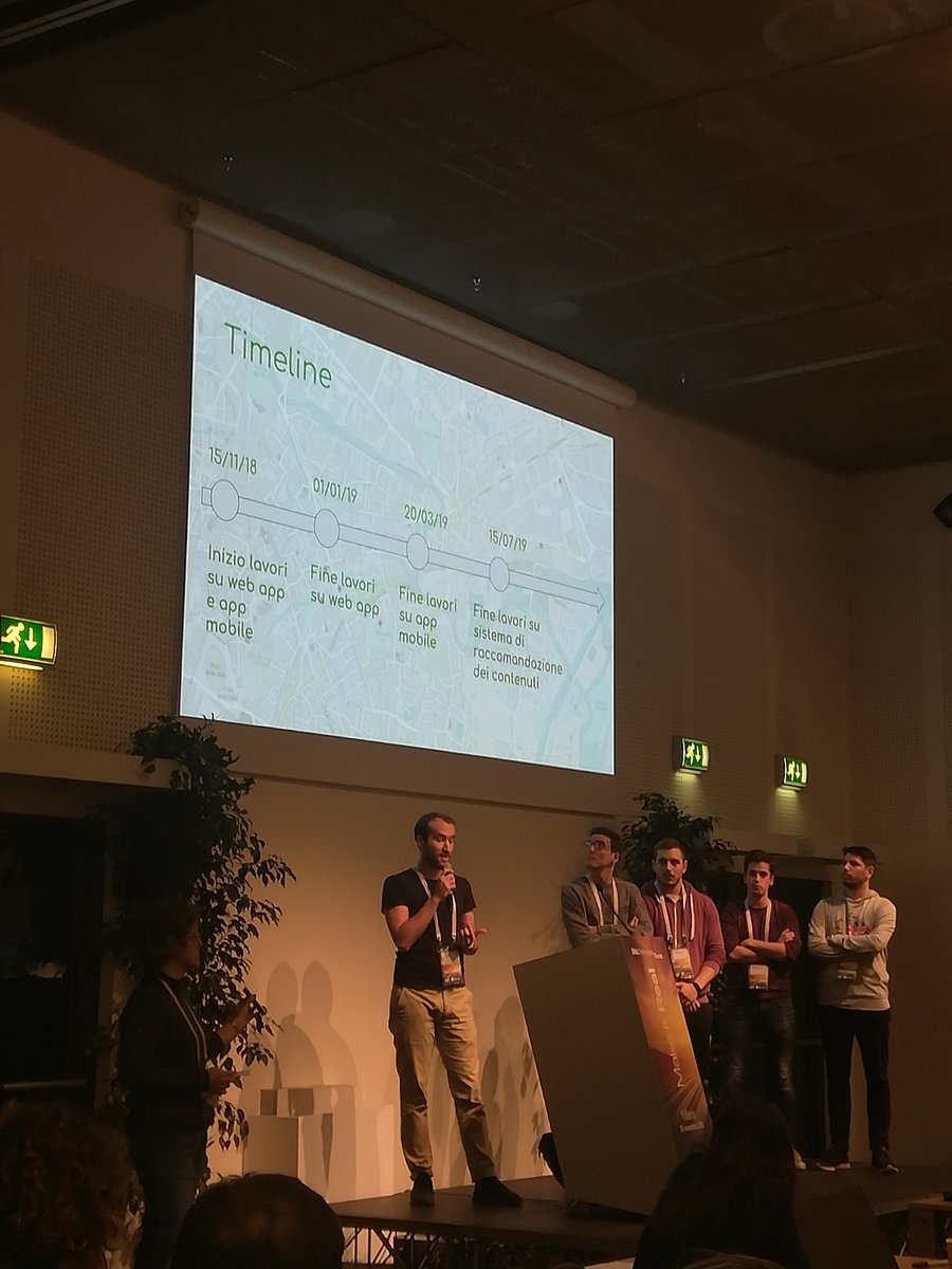 CodemotionIT's tweet photo. Ecco HOELE che presenta l'utilizzo dei mezzi "green' ๐
#delltechforum18hackathon https://t.co/bF3704I2LK