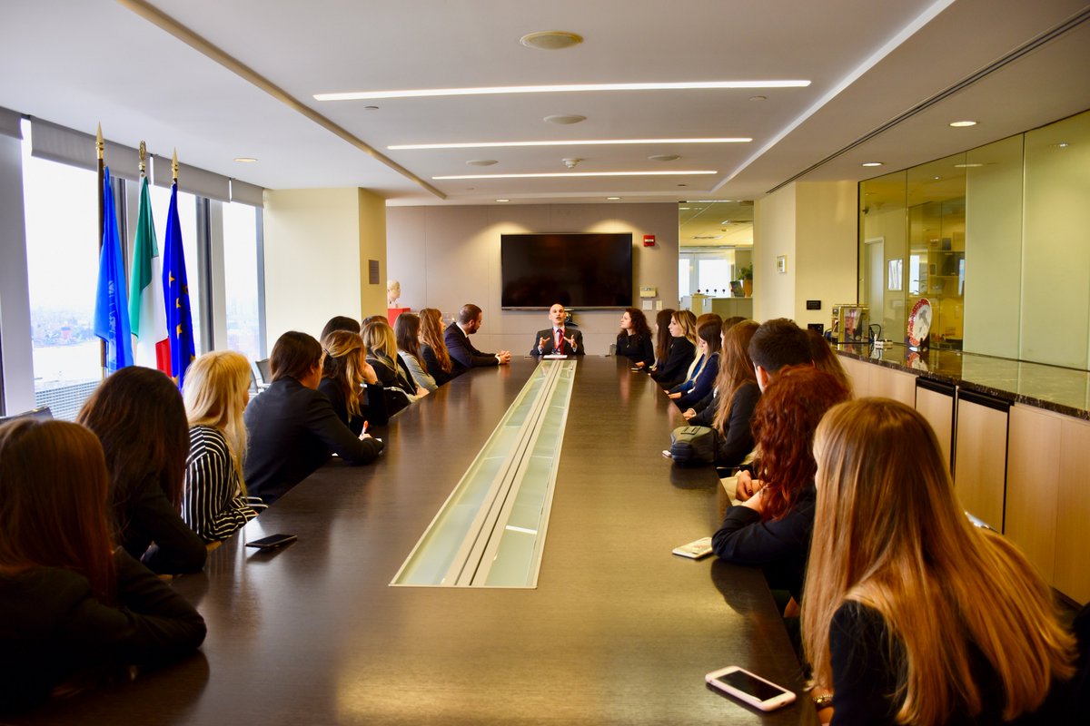 ModelUNations's tweet photo. Grazie @ItalyUN_NY per l'emozionante incontro con gli studenti @ModelUNations in rappresentanza delle università italiane partecipanti a #NMUNDC18 @UniLUISS @Unicatt @Unibocconi @LaStatale @unimib @SapienzaRoma @UnivRoma3 @UNI_FIRENZE @unisiena @UNISTRAPG @CaFoscari @UniTrento https://t.co/wKw9NHBQHf