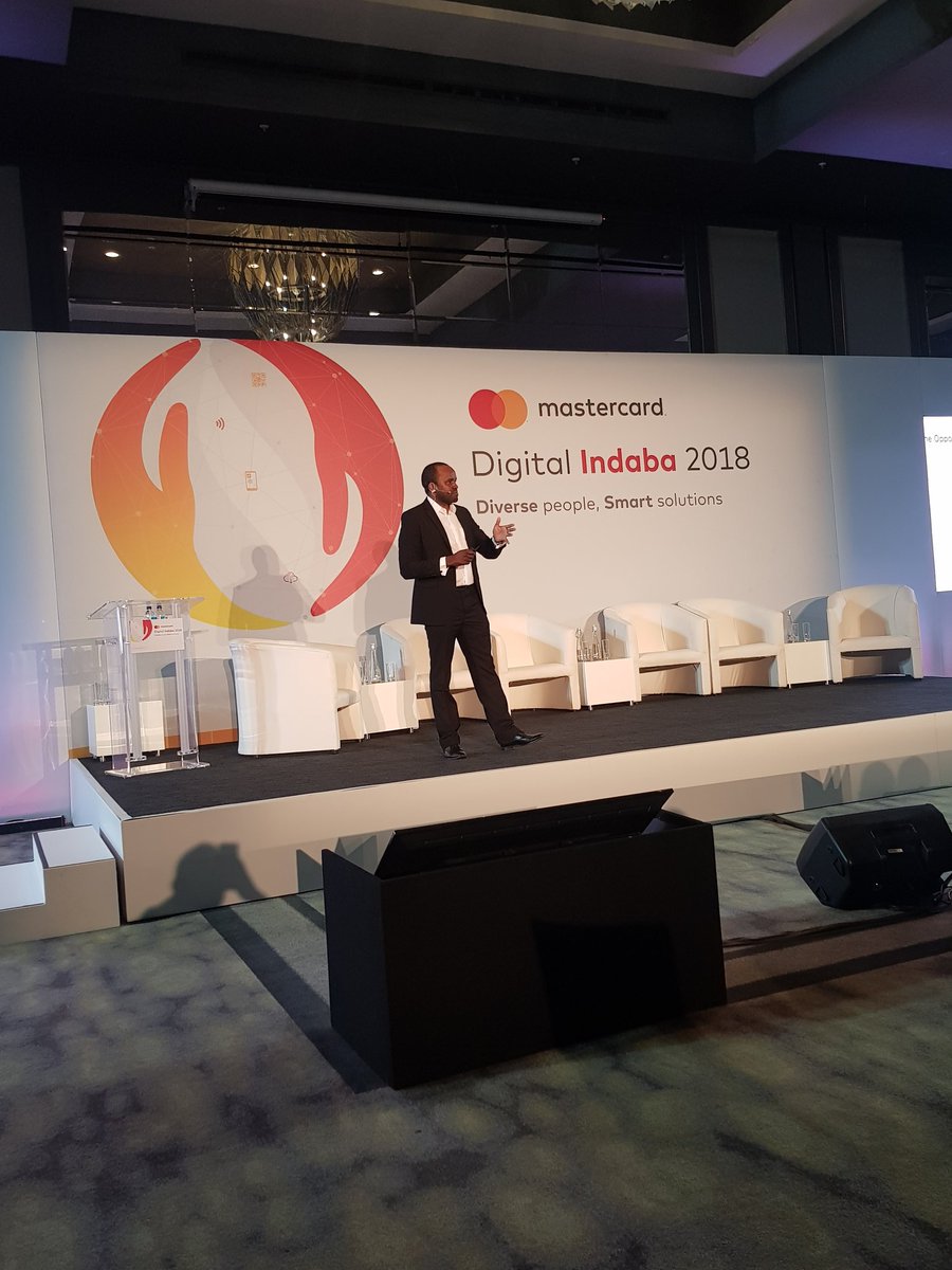 MZNanaOfficial's tweet photo. Our showstopper, @nnamdi_oranye takes the stage to speak about The Rise and Rise of African Innovation at the #DigitalIndaba https://t.co/APG7mRQoR4