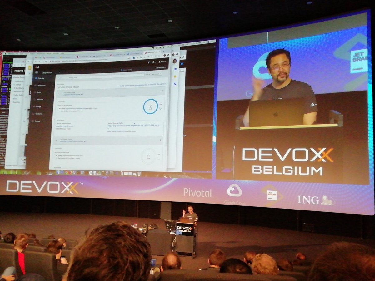 es_steven's tweet photo. @burrsutter talking lightning fast 🚀 at #Devoxx #devoxx2018 https://t.co/EzwjXS6TA7