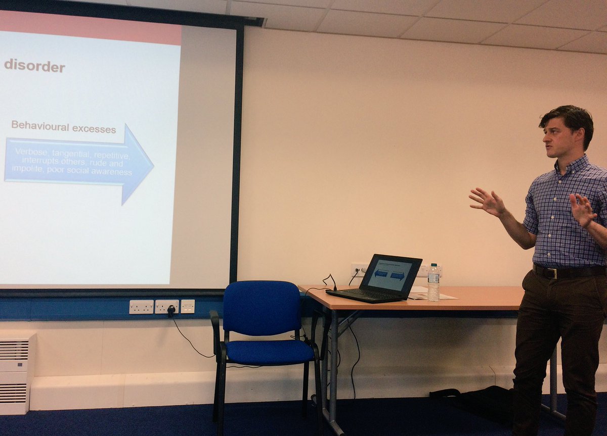 SWBrainCEN's tweet photo. .@NicholasBehn kicks things off. Importance of therapists equipping people to manage the long term impact of cognitive communication disorder #swbraincen https://t.co/jp7QVCAiFk