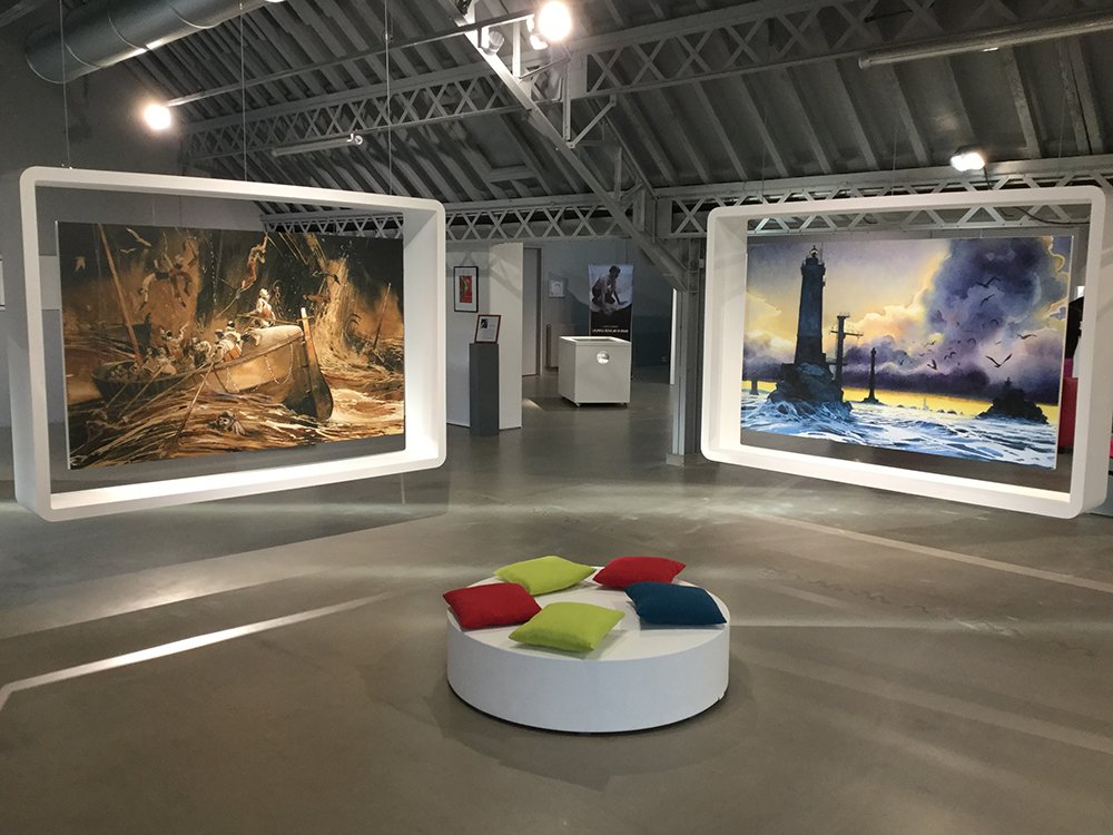 EssentielBD's tweet photo. Une exposition exceptionnelle Emmanuel Lepage à Châtelaudren, en Bretagne ! A voir jusqu'au 26 janvier 2019 @Futuropolis @PetitEchoMode #expoBD #agendaBD #EmmanuelLepage #bretagne https://t.co/TmQMjhxCc9 https://t.co/BpHriNjnIY