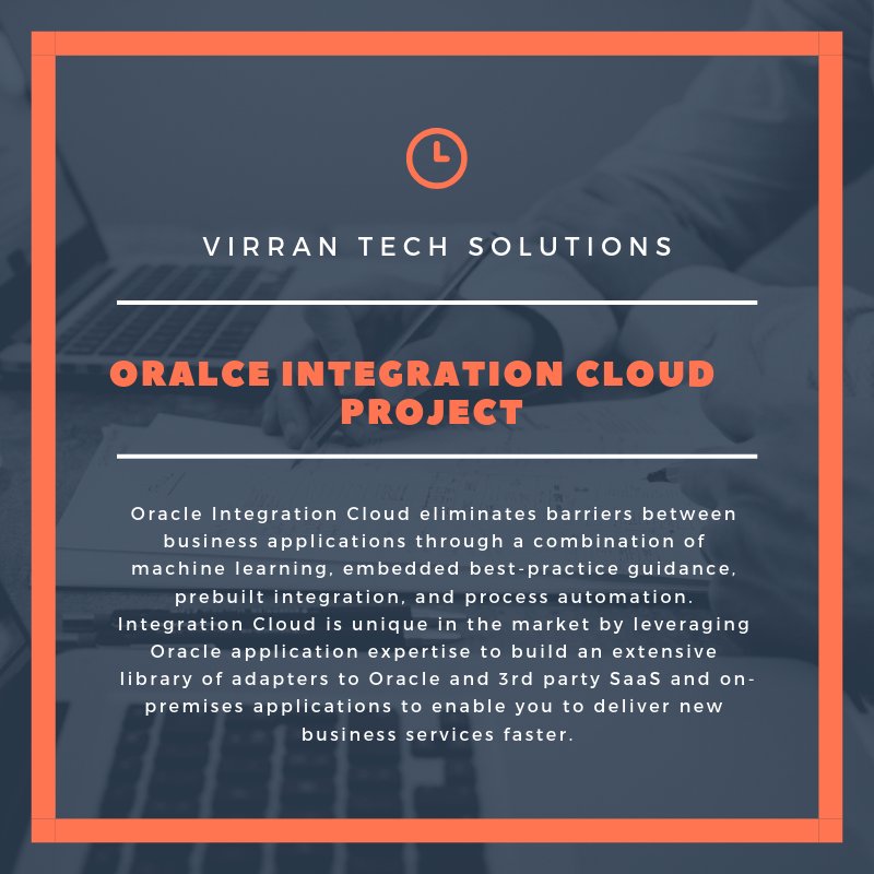 vijaysabari's tweet image. Oracle ICS - Extract from PaaS Tables (Cloud replication) and send to Demantra.
Mail to sales@virrantech.com for any Oracle Integration Cloud Services Implementation or support work
#Virrantech #OracleICS #Integrationcompany