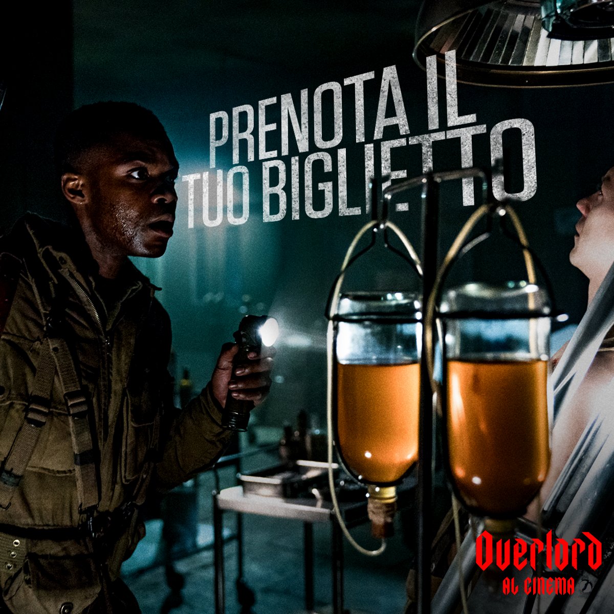 20thCenturyIT's tweet photo. "Siete già scesi sul campo di battaglia?
Se non lo avete già fatto #PRENOTATE il vostro biglietto e correte al cinema!
#Overlord ti aspetta AL #CINEMA.🧟♀
Prenota il tuo biglietto ➡➡➡ https://t.co/VpKeWX6WoS 💣💥 https://t.co/OzXYD2uBHV