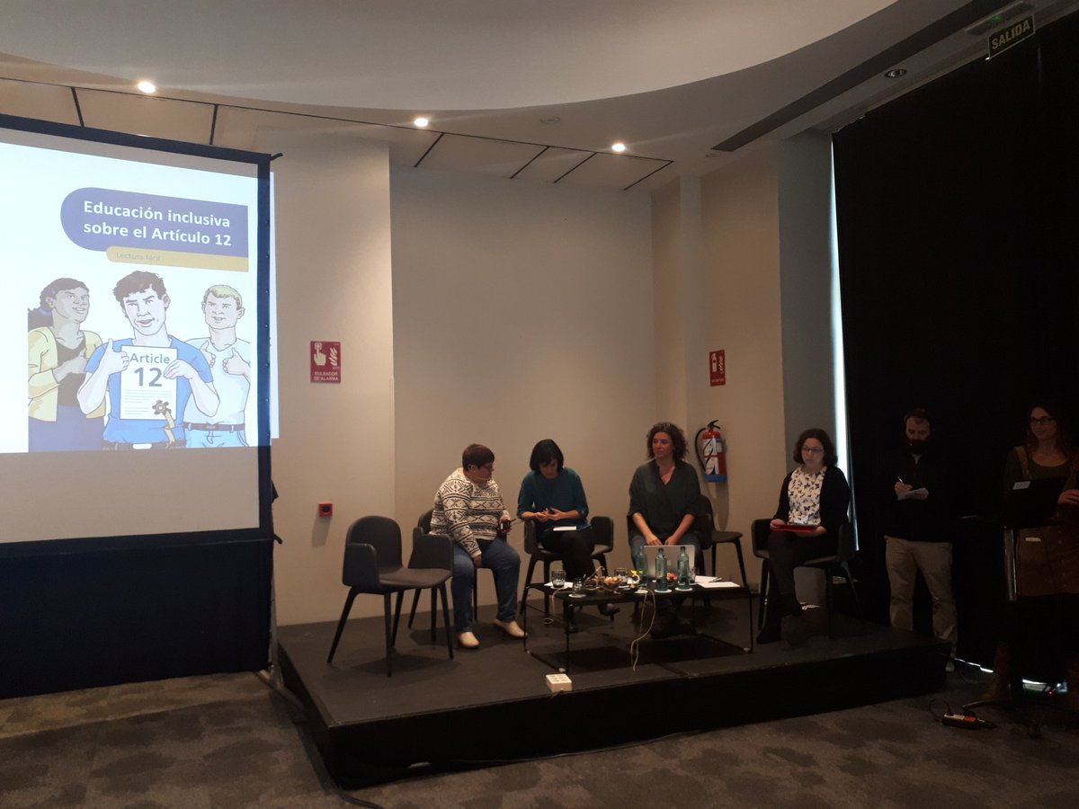 AsociacionLiber's tweet image. Es el turno de María Pino @Futucam , @yepes_pau gerente @AEF_tutelares y @esterortega07 de @FundacionTUYA que nos hablan de la importancia de que las personas con discapacidad intelectual ejerzan su derecho a tomar sus propias decisiones. #idea12