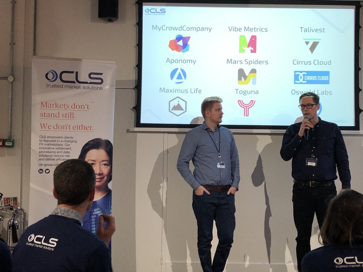 BeMyAppEMEA's tweet photo. #CLSinnovation CLS Engagement App Challenge #hackathon with @CLSGroup 9 teams, 48 hours, 1 winner. #innovation #startups Good luck to all of you @MyCrowdCompany @vibemetrics @Talivest_HQ @MarsSpidersDgtl @MyMaximusLife @toguna_ @OswaldLabs #Aponomy #CirrusCloud https://t.co/ICVCPrBMOS