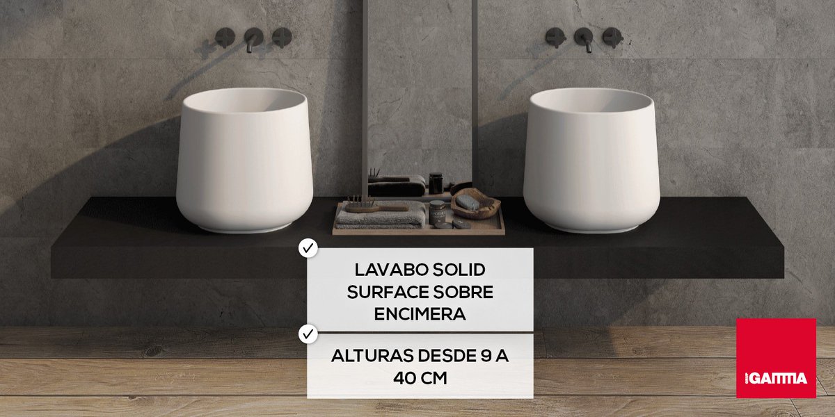 grupgamma's tweet photo. Lavabo sobre encimera SPOT de #hidrobox con textura lisa, alturas de 9 a 40cm y más de 170 modelos con distintas formas y configuraciones. Con un diseño que no deja a nadie indiferente... ¡Es todo un placer para los sentidos! #lavabos #sobrenecimera #felizjueves https://t.co/oEsSDrTFNR