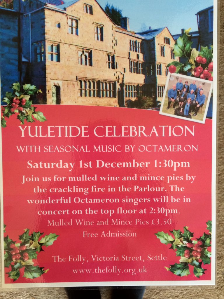 Settlefolly's tweet photo. Another brilliant event at the Folly, just right to start the Festive Season ! https://t.co/udnLsKS54W
