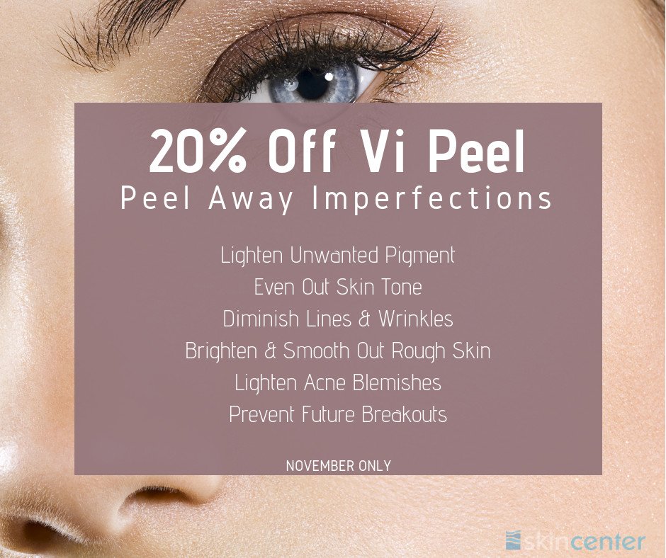 SkinCenterFL's tweet photo. Transform your skin in DAYS! Call today to reserve your #ViPeel for November and SAVE 20%. 954-500-SKIN #ChemicalPeel #PeelNowGlowLater #SkinCenter https://t.co/3KCy8iH4L6