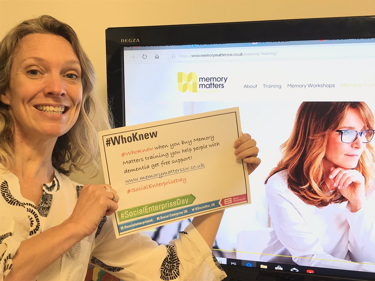 #WhoKnew when you learn about maximising your own brain health you can support people living with #dementia #SocialEnterpriseDay #elearning #braintraining