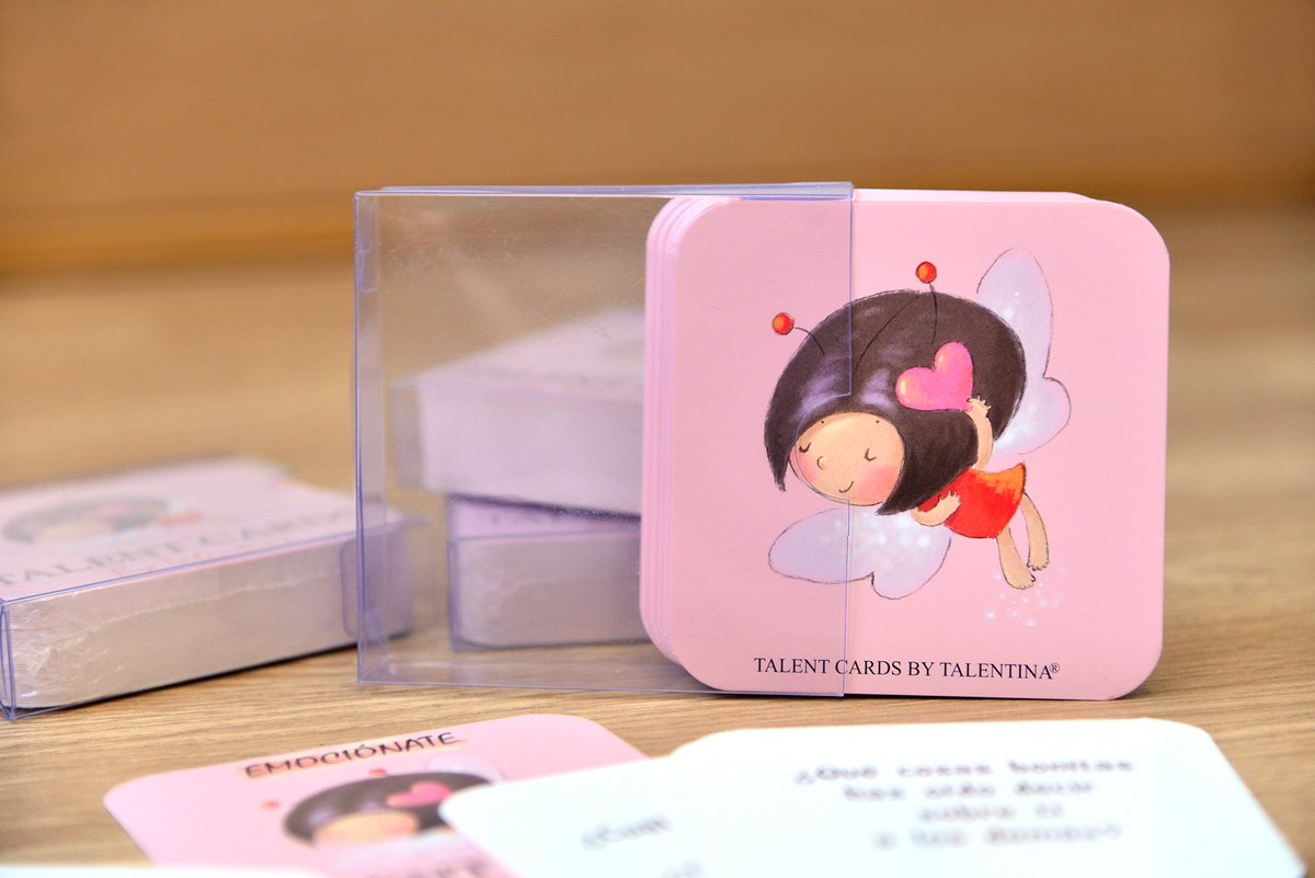 detalentina's tweet photo. ¡Estamos de estreno! Hoy presenta #Talentina sus #TalentCards. Un #juego para mejorar la #comunicación en casa, desarrollar la #inteligenciaemocional y potenciar la #imaginación en #familia. Más info en https://t.co/KgHK5T55bZ … #creatividad #valores https://t.co/b8BUed5V9o