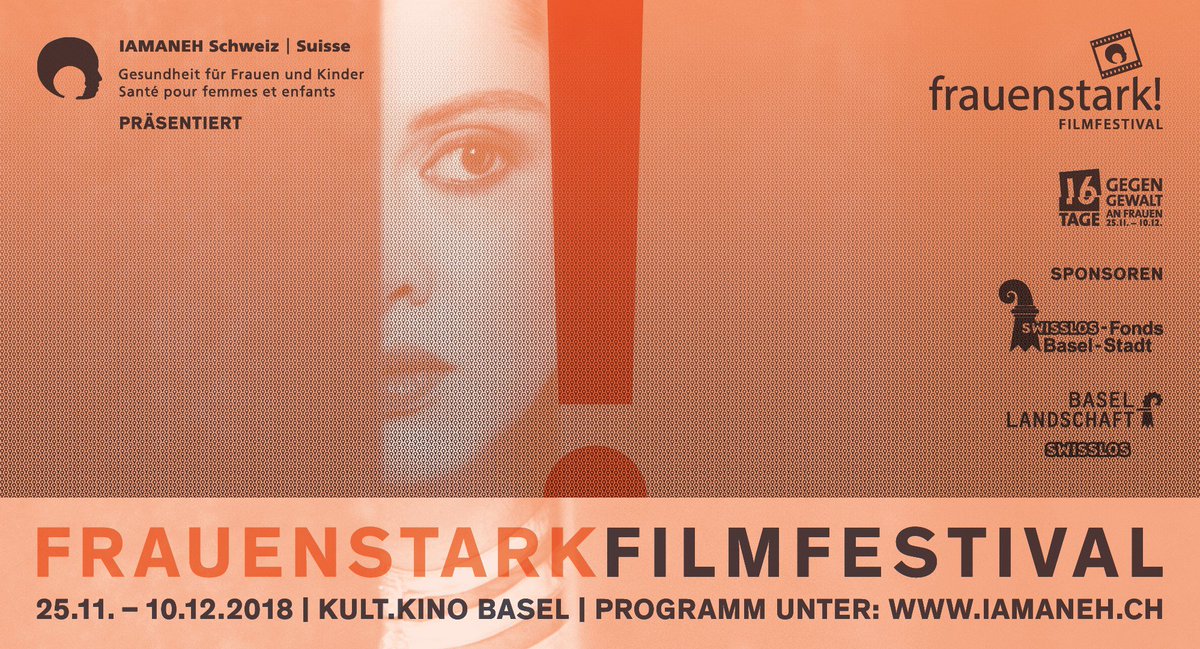 Vom 25. November bis 10. Dezember: Filmfestival #frauenstark! in Basel. Neun Filme rund um die #16Tage gegen #Gewalt an #Frauen. Mehr Infos: filmfestival-frauenstark.ch