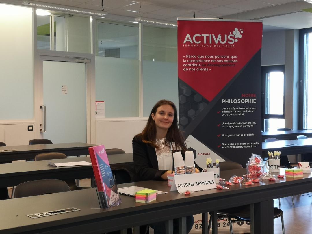 activusgroup's tweet photo. Ça y est, le forum étudiant de @MyEISTI de Pau est ouvert !
Nicolas et Sarah sont sur place jusqu'à 16h pour vous présenter les offres de #stage, d' #alternance et même de #premieremploi qui sont à pourvoir chez #Activus
#job #emploi #rejoigneznous #ActivusGroup https://t.co/GcAAEUiAZH