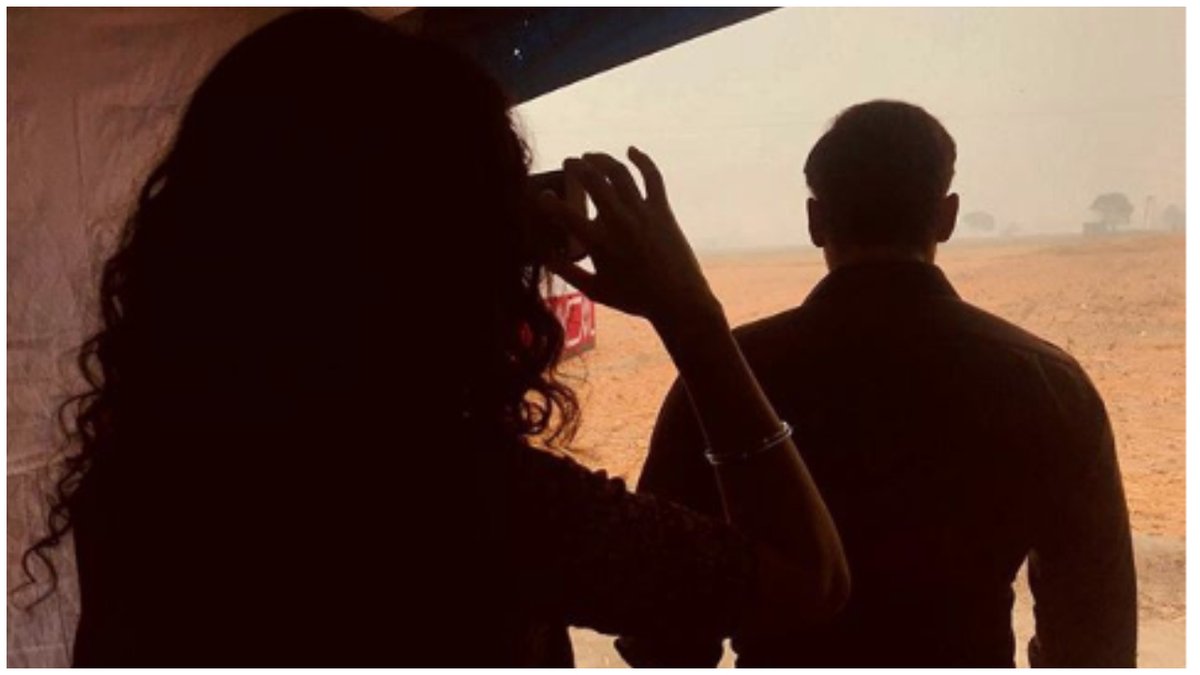 pardekpeechey's tweet photo. #SalmanKhan turns muse for #KatrinaKaif as she captures him on #Bharat set. https://t.co/jUutWWgbl4