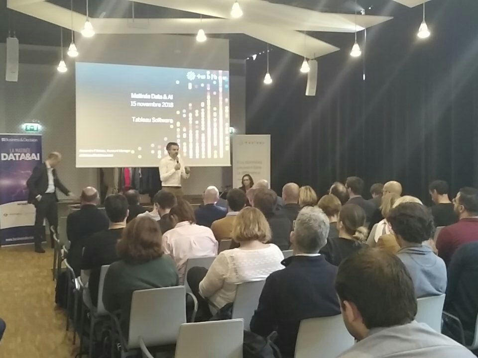 diad_sergio's tweet photo. #matineeBD #Datascience et #ArtificialIntelligence à #Niort, ça continue avec nos partenaires ! @InformaticaFr @tableau @NiortNumeric @BD_Group @mick_levy https://t.co/b0L7rWJBVn