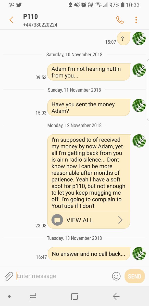 SoLekky's tweet image. #p110 is moving like #FraudBae 🤷🏾‍♂️ Been a huge @p110media fan for the longest. Paid them for a #1take all the way back in July. Once I paid Adam ud fink I told him im pregnant da way I couldn't contact him. I was then promised a refund which I still havent received. #badbusiness