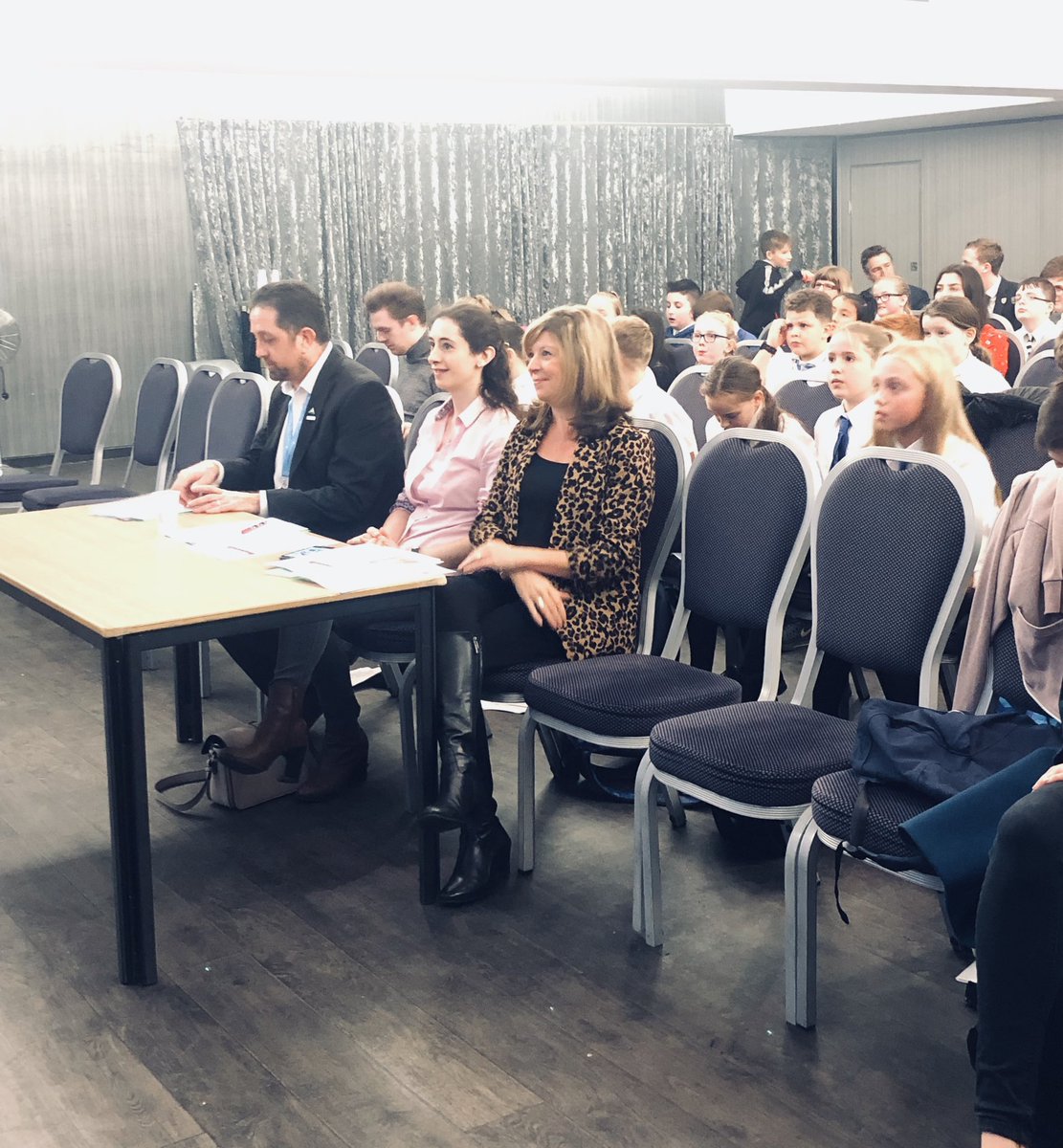 SEA_Edu's tweet photo. Our dragons for the day at @FifeCouncil #DragonsDen18:

Olivia Robertson - CEO at @GumptionGirls &amp; @SEA_Edu schools tutor
John Elliot - Curriculum Manager at @fifecollege 
Claire Fraser - Senior Education Coordinator at @SEA_Edu  

#SocialEnterpriseDay 🌟

@DYWFife @fifecollege https://t.co/EY2fJDHRdG
