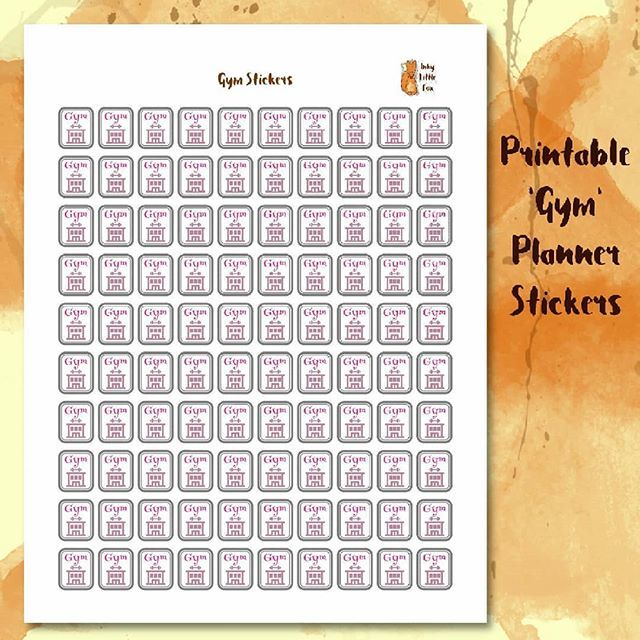 InkyLittleFox's tweet photo. Add a cute reminder sticker to your planner each time you're going to go to the gym :) These mini stickers are printable, so you never need to worry about running out (although there's 100 stickers to a page, so unless you're really really really keen an… https://t.co/oky4KhzFY8 https://t.co/hoz6nds2Un
