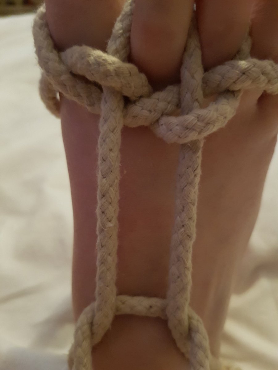 operationsplosh's tweet photo. Trying out some rope stuff with Lady M ❤🖤❤ #footgoddess #footfetish #footbondage #femdom #Mistress #ropeplay #tiedup https://t.co/YC7G5o8bnW