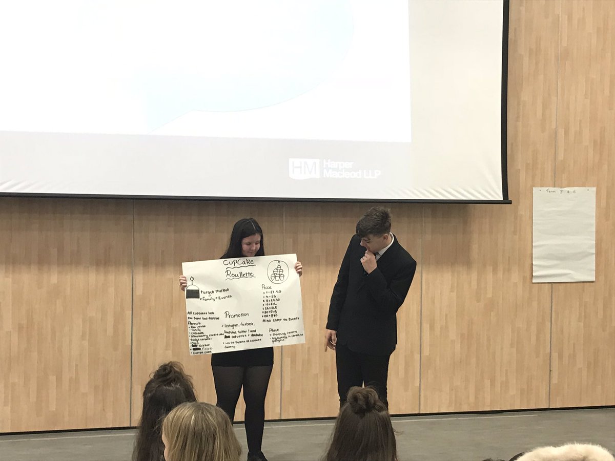 DouglasAcad's tweet photo. S4 pupils presenting their Marketing ideas at the S4 Business Awareness Event! #entrepreneurs #SfLLW https://t.co/XPSplnxDVC